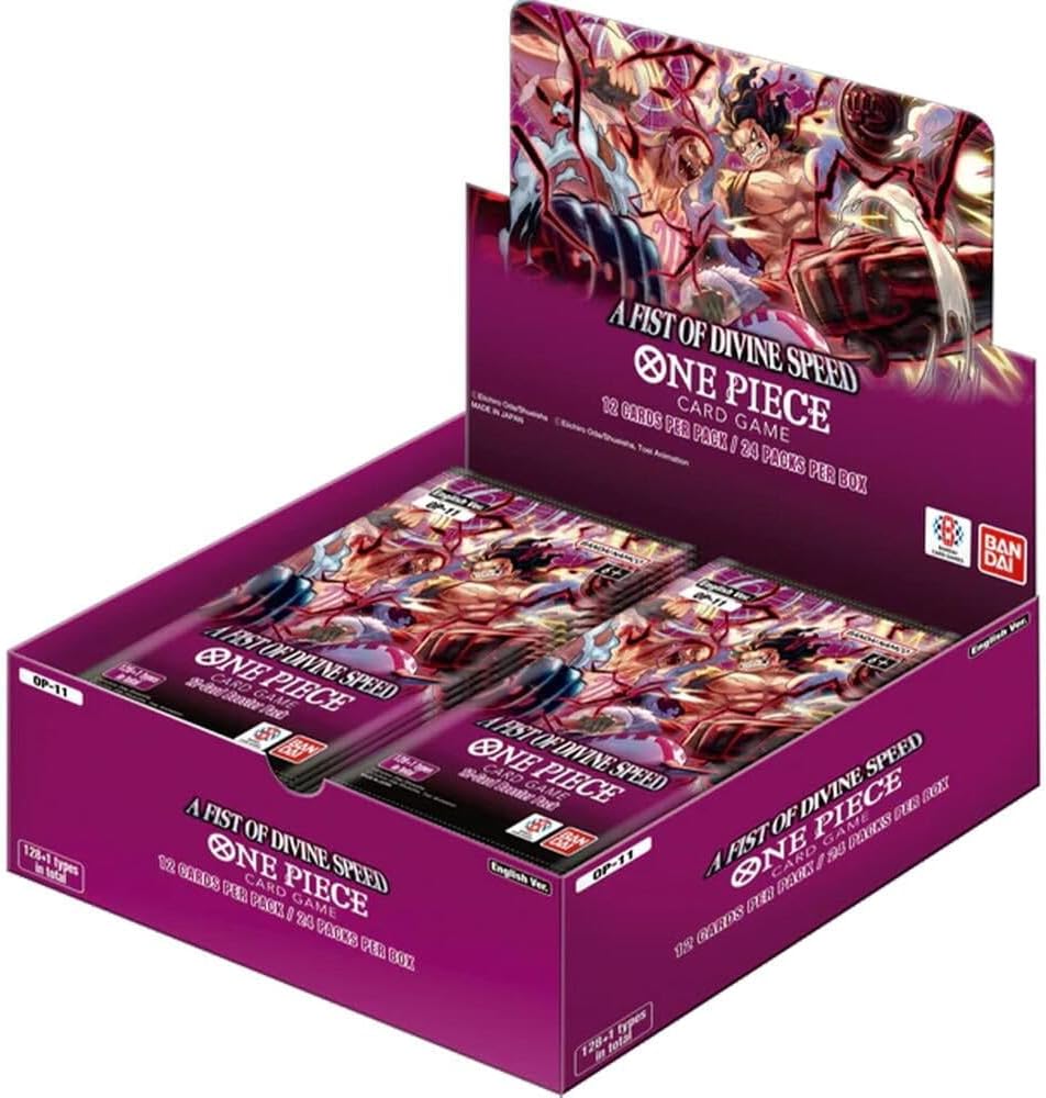 Bandai One Piece TCG: A Fist of Divine Speed (OP-11) Booster | Trading Card Game | Ages 6+ | 2 Players | 15+ Minutes